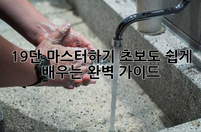 19단 마스터하기: 초보도 쉽게 배우는 완벽 가이드