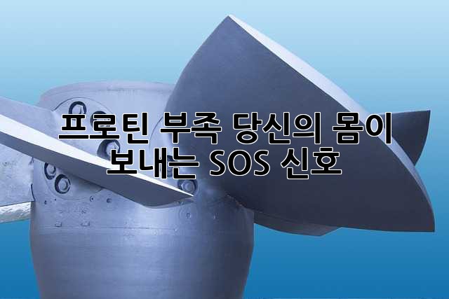 프로틴 부족? 당신의 몸이 보내는 SOS 신호!
