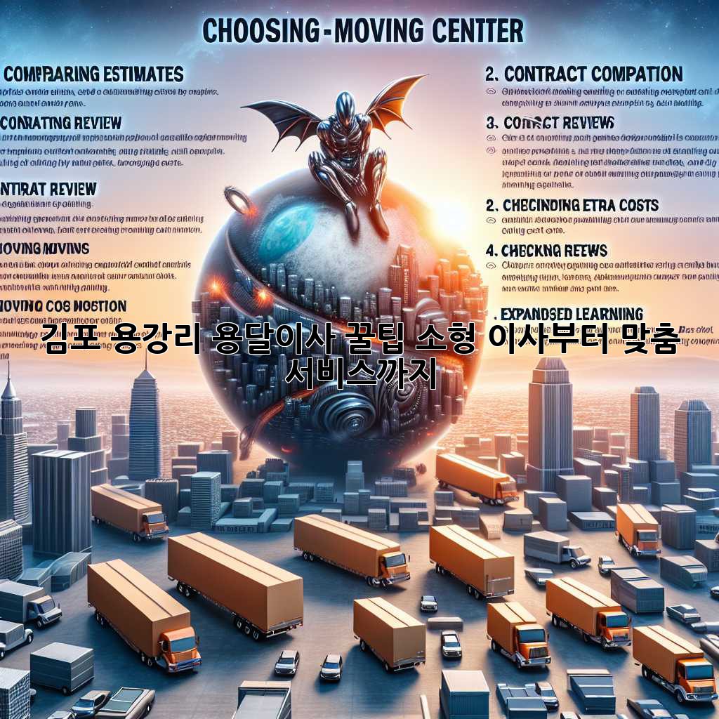김포 용강리 용달이사🚚 꿀팁🍯: 소형 이사부터 맞춤 서비스까지!