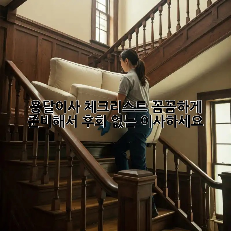 용달이사 체크리스트: 꼼꼼하게 준비해서 후회 없는 이사하세요!