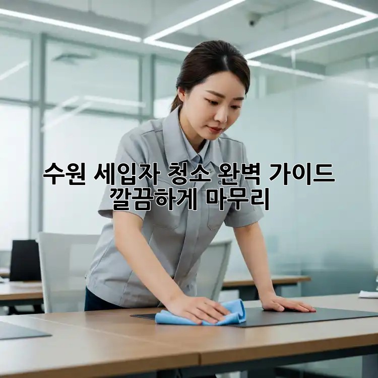 수원 세입자 청소🧹 완벽 가이드: 깔끔하게 마무리!