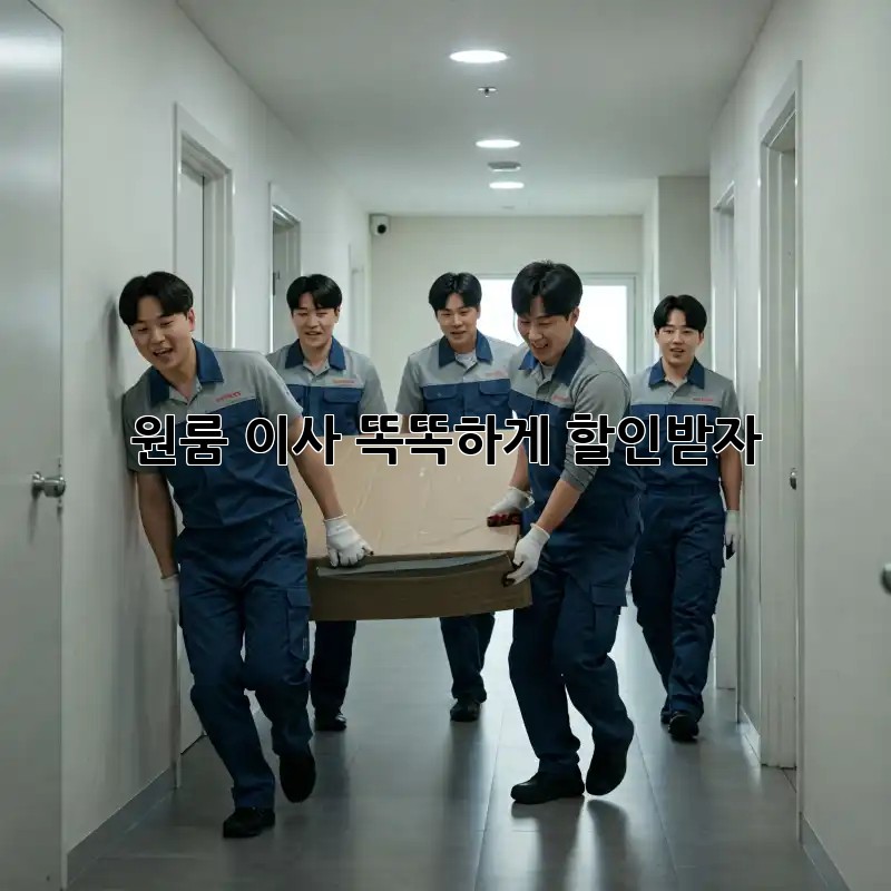 원룸 이사, 똑똑하게 할인받자!