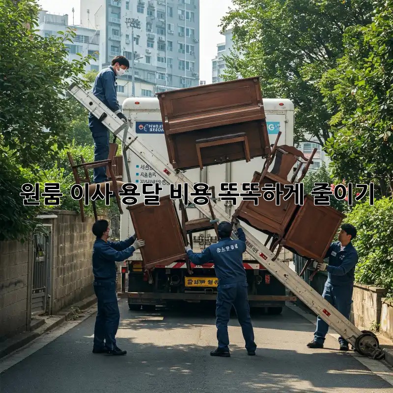 원룸 이사, 용달 비용 똑똑하게 줄이기!